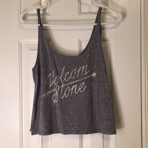 NWOT heather grey volcom stone tank